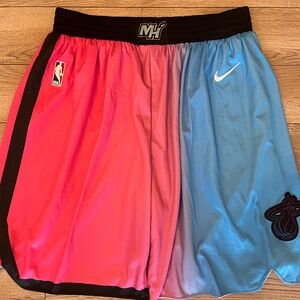 Miami Heat Vice City Vice Versa Rare Alternate Authentic Nike Shorts